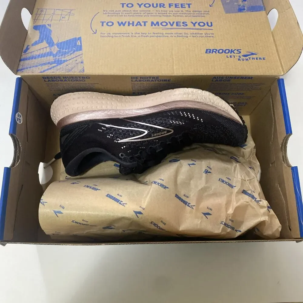 Brooks Glycerin 19 Women’s Running Shoes Black Pink Size 6B Athletic Sneakers
